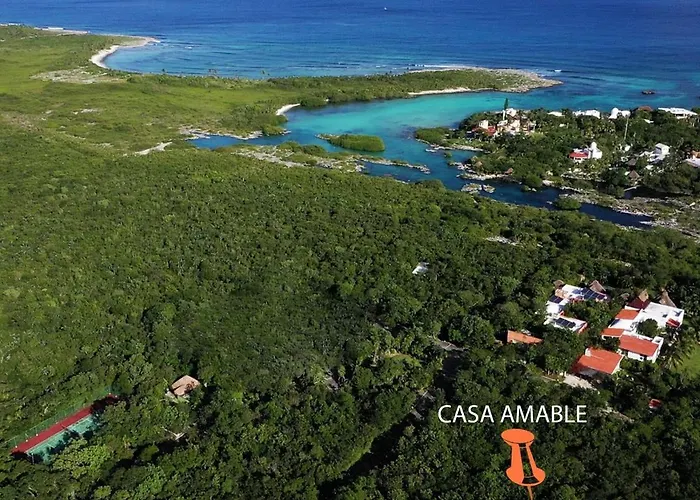 Pousada Con Piscina Y Acceso A Laguna Yalku, Akumal